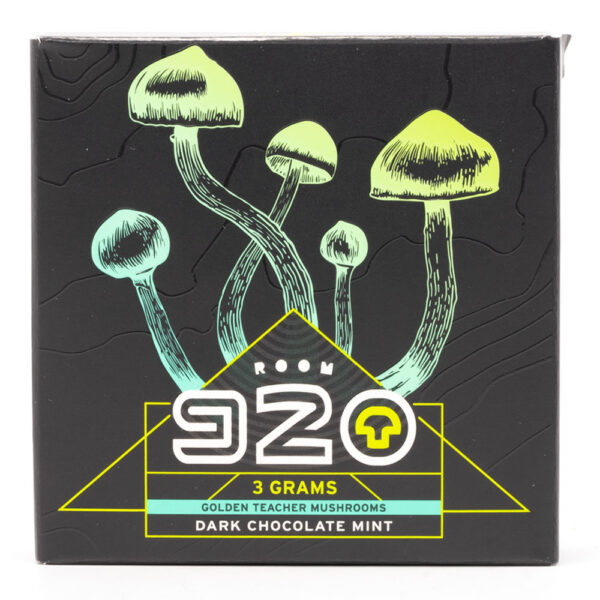 Room 920 - Mushroom Chocolate Bar - Dark Chocolate Mint - 3 grams | Shrooms Near Me Canada
