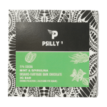 Psilly - Dark Chocolate Bar - Mint & Spirulina | Shrooms Near Me Canada