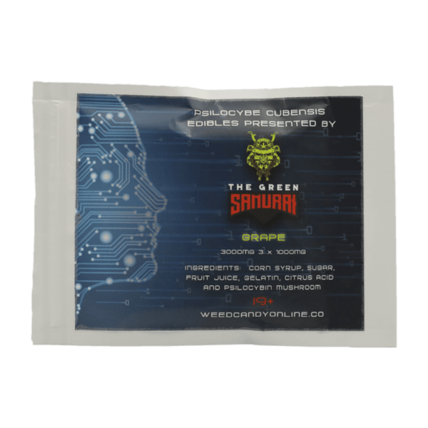 The Green Samurai - Shroom Gummies - Grape - 3g | Shrooms Near Me Canada