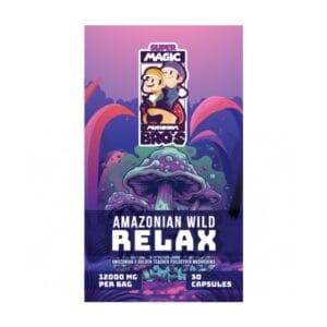 Super Magic Mushroom Bro’s - Amazonian Wild RELAX - 400MG Capsules | Shrooms Near Me Canada