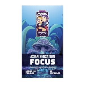 Super Magic Mushroom Bro’s - Asian Sensation FOCUS - 400MG Capsules | Shrooms Near Me Canada